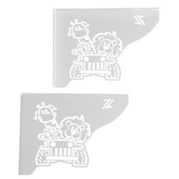 Mãos Francesas Decorativas 20cm Menino Safari Branco Aço par
