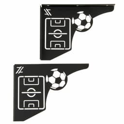 Mãos Francesas Ornamentada 20cm Campo de Futebol Aço Preto Z
