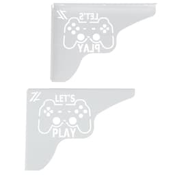 Par Mãos Francesas Decorativas 20cm Canto Gamer Let's Play A