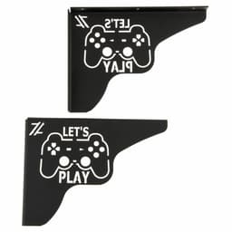 Par Mãos Francesas Decorativas 20cm Canto Gamer Let's Play A