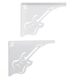 Par Mãos Francesas Decorativas 20cm Música Guitarra Branco A