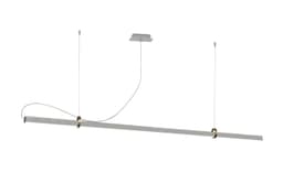 Pendente Led Office Branco e Dourado Lixado 3000k 18w Spotline