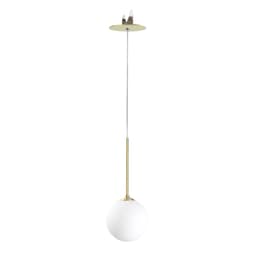 Pendente Para Gesso Dourado Fosco Globo Vidro Jabuticaba Blown